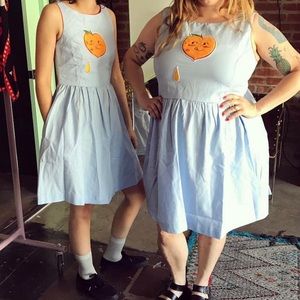 Tuesday Bassen Just Peachy pinafore dress